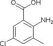 2-氨基-5-氯-3-甲基苯甲酸